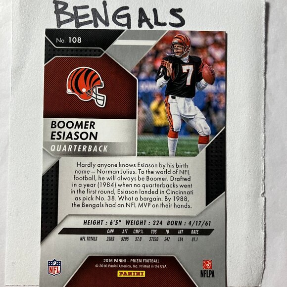 PRISTINE 2016 PANINI PRIZM NFL CINCINNATI  BENGALS SIX (6) SELECT TEAM MEMBERS - Picture 10 of 14